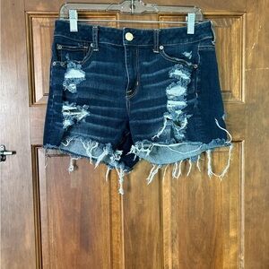 American Eagle ripped jeans shorts size 10